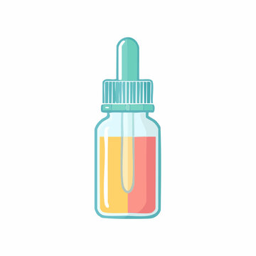 Dropper Bottle with Colorful Liquid