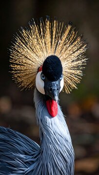 A close-up of a bird with a distinctive crest and vibrant plumage