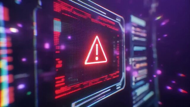 Digital code stream overlaying a futuristic computer processing chip with glowing data particles moving in a cinematic motion sequence