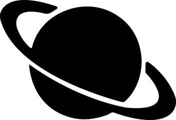 Saturn planet, ringed world and galaxy icon in flat style vector, space, cosmic, astronomy, orbit, universe symbols bundle © AbdulJabbar