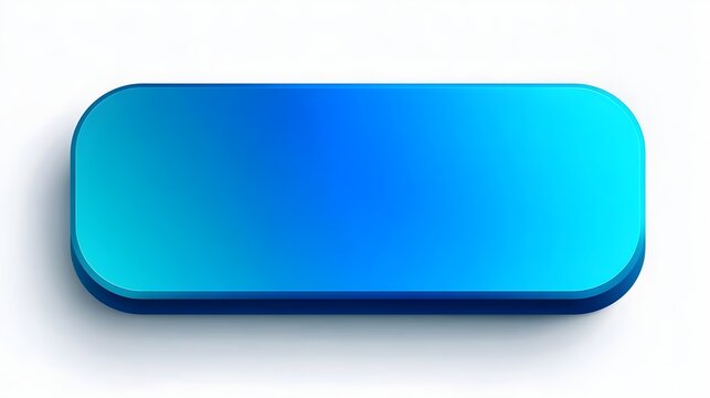 Isolated Horizontal Blue Gradient Button with Rounded Edges and Smooth Shade Transition on white background Background Stock Illustration