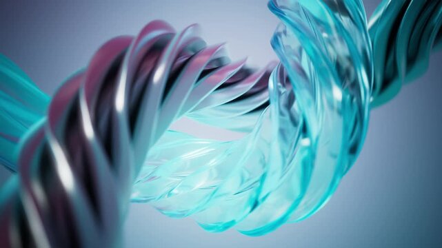 3D glass texture spiral dynamic background loop playback