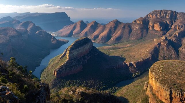 Stunning Geological Marvels of the Three Rondavels at Blyde River