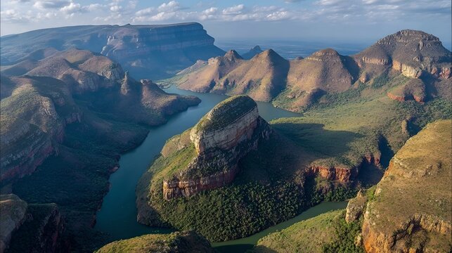 Stunning Geological Marvels of the Three Rondavels at Blyde River