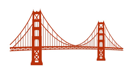 Fototapeta premium Iconic Golden Gate Bridge in San Francisco, California, USA.