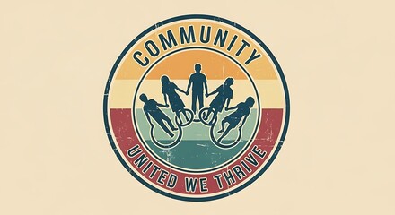 Fototapeta premium Community unity symbol
