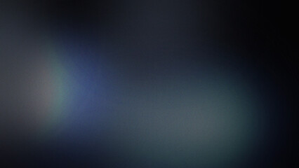 Dark grainy abstract background, with soft blue, and teal light, gradients and subtle, textured noise effect © ico-vect