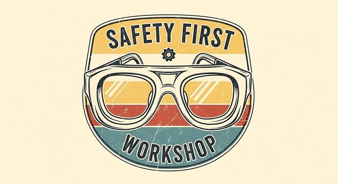 Safety first workshop badge