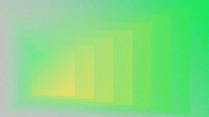 Fototapeta premium Soft green-yellow gradient abstract background with layered transparent rectangles and grainy texture. Modern, rhythmic geometric design for digital projects.