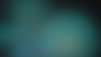 Obraz premium Dark teal and black grainy textured abstract background, with subtle gradient, and soft vignette effect