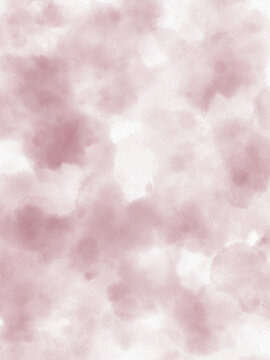 Dreamy Pink Cloud Watercolor Texture Background