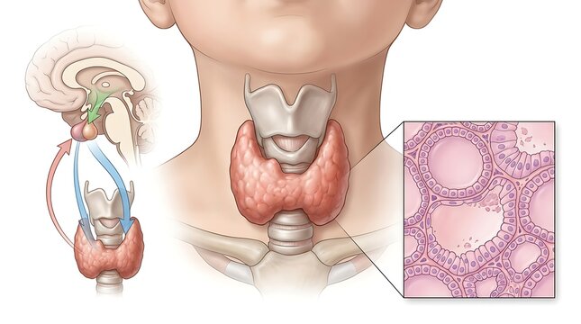 Anatomy of the thyroid gland and endocrine axis