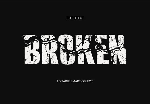 Cracked Text Effect