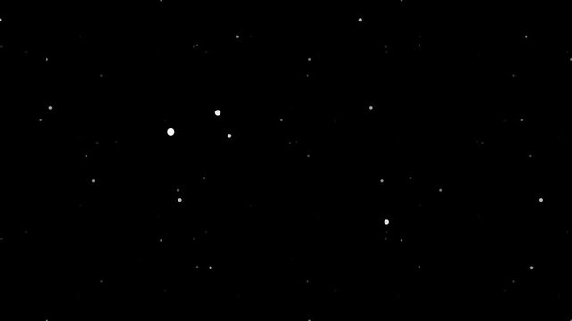 Elegant White Particles Floating on Dark Background for Professional Virtual Meetings.
