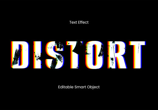 Displaced RGB Text Effect