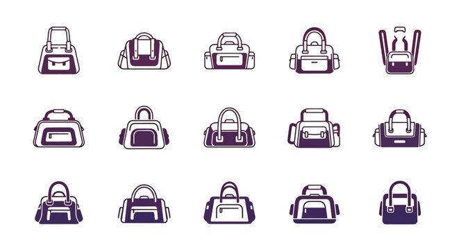 Collection of diverse modern cars on white background.