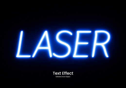 Laser Neon Text Effect