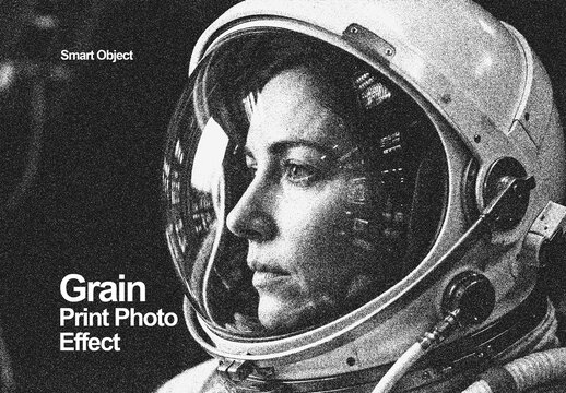 Grain Print Photo Effect