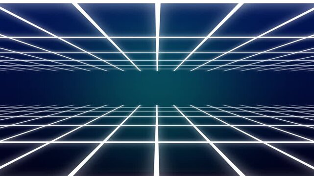 Abstract futuristic retrowave poster design, 4K Futuristic Synthwave Neon Grid Background, Retro Cyberpunk Sunset Animation, Seamless Vaporwave Loop, 80s Retro Future Style, Sci-Fi Motion Graphics,