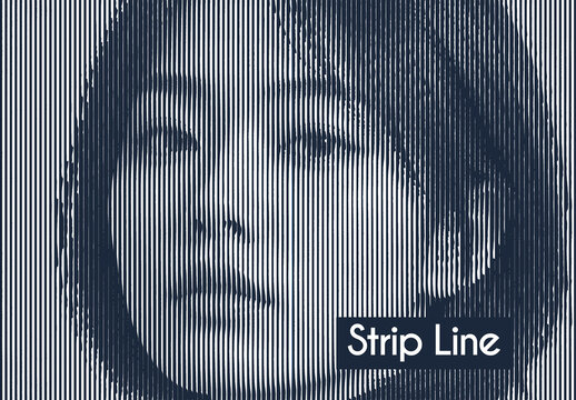 Strip Line Photo Effect