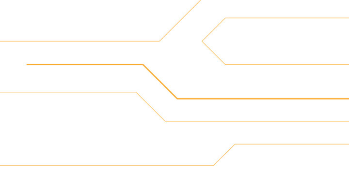 Abstract technology background with orange circuit lines, minimalist digital connection pattern, futuristic electronic motherboard vector illustration