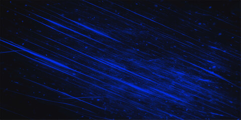 Abstract blue space background with glowing stars and digital wave light texture © Rehaan