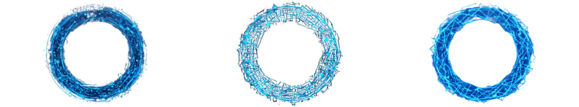 set of ( Blue Digital Portal) isolated on withe background photo high quality''