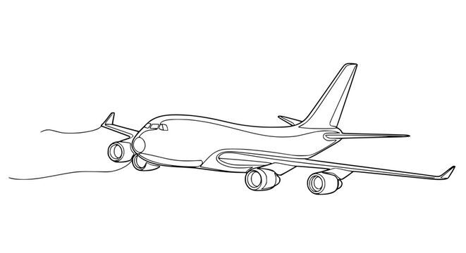 Airplane flying through clear sky 1.