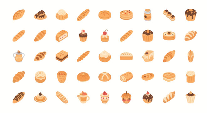 Variety of baked goods and pastries