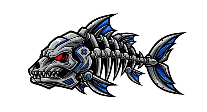 Robotic fish illustration