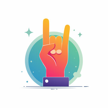 Rock On Hand Gesture Icon