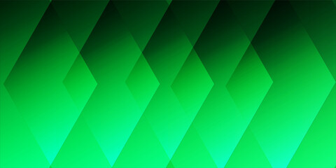 Obraz premium Abstract Geometric Green Background with Elegant Rhombus Diamond Shapes and Vibrant Emerald Gradients Minimalist Vector Illustration for Corporate Finance Banners and Web Headers