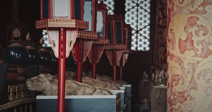 Artful Display of Traditional Cultural Artifacts in Detail. Beijing, China famous