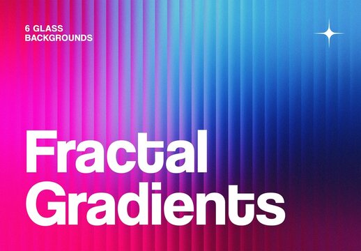 Fractal Textures &ndash; Gradient Background Pack for Design (PSD)