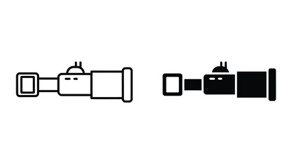 Minimal train engine vector illustration © Mst