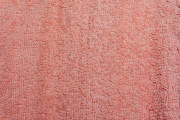 Fototapeta premium Pink Towel Fabric Texture Background with Soft Rough Textile Surface