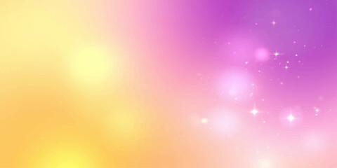 Abstract bokeh lights in soft shades of pink, purple, and yellow create a dreamy, ethereal background, evoking a sense of magic and wonder. © Art Lover 