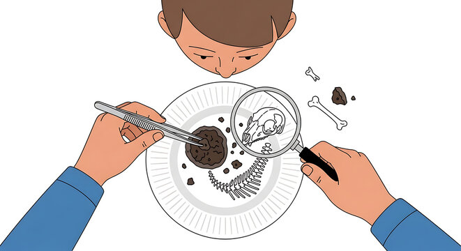 Hands holding plate with broken plate.