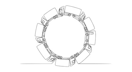 Naklejka premium Detailed illustration of a bracelet.