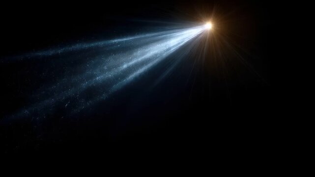 Space universe exploration, fantasy, mysterious. A digital artwork depicts a celestial scene. A bright, radiant light source radiates from the center.