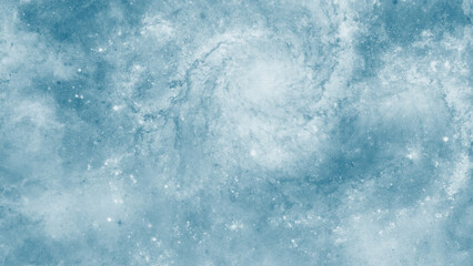 Abstract blue watercolor wash space texture with star elements © ShadOw