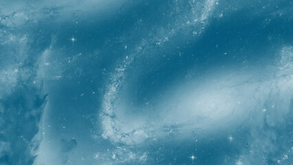 Abstract blue space design with soft cloud and stardust layers © ShadOw