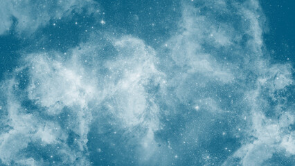 Creative galaxy background with stylized blue stellar dust pattern © ShadOw