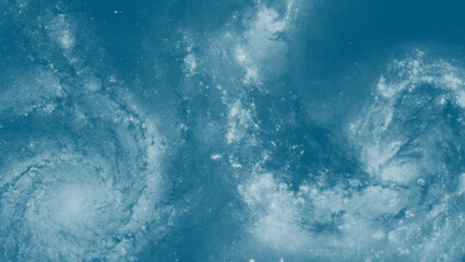 Creative space nebula background with bright blue light effects © ShadOw