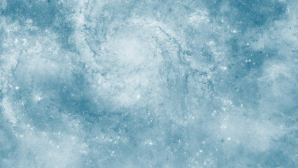 Abstract blue astronomical design with glowing cosmic dust cloud © ShadOw