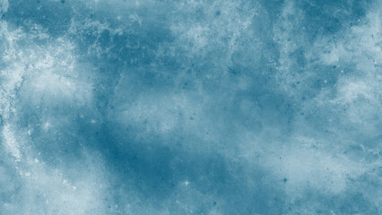 Beautiful blue space backdrop with soft glowing star dust particles © ShadOw