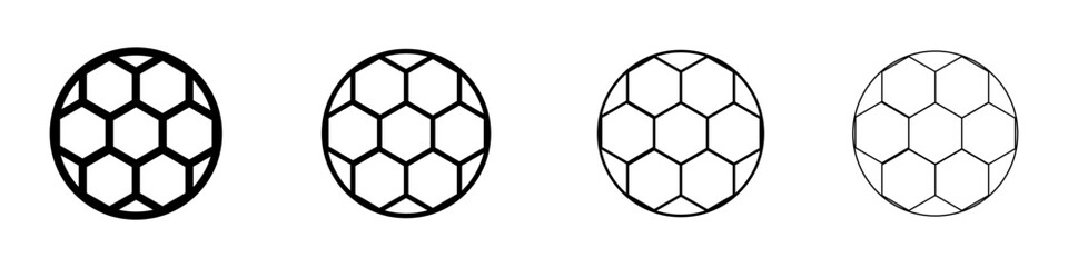 Naklejka premium Football icon. Vector isolated pictograms.