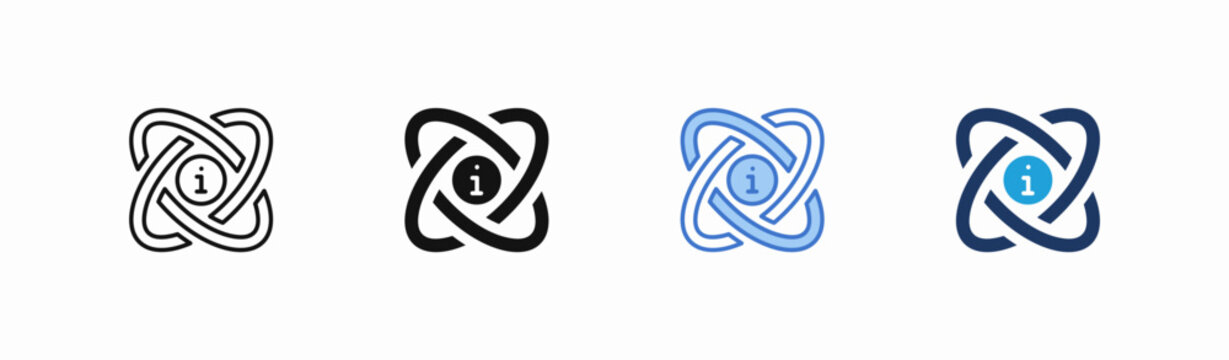 Set of information icon collection in multiple style. Icon suitable for web and mobile application
