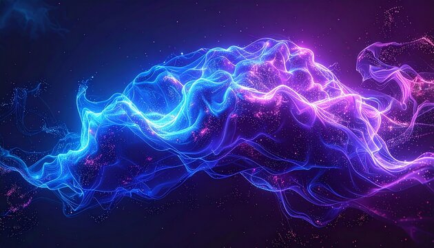 AI Neural Network Digital Brain Technology Concept