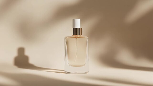 Minimalist Perfume Bottle in Soft Natural Setting with Diffused Daylight